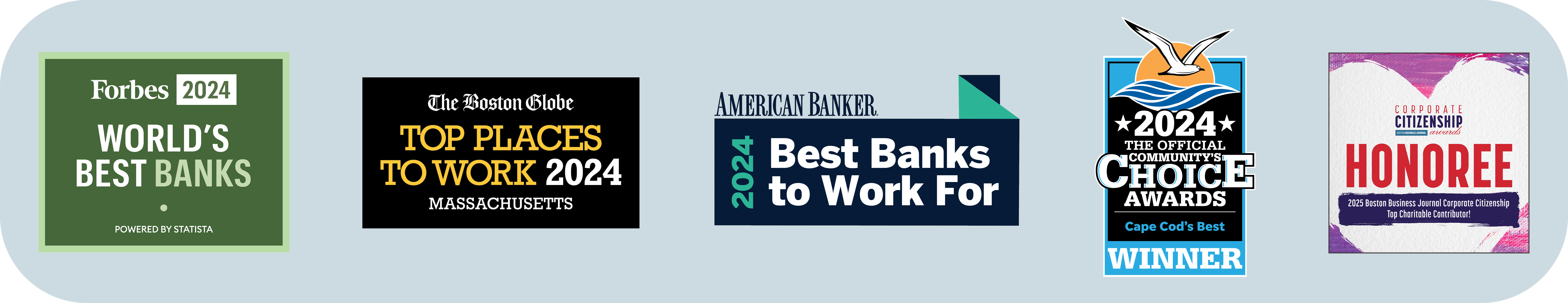 Cape Cod 5 Award Badges