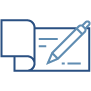 check and pen icon