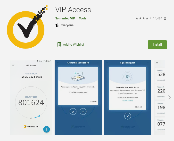 vip access app totp