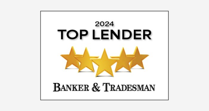 Banker & Tradesman 2024 Top Lenders Badge