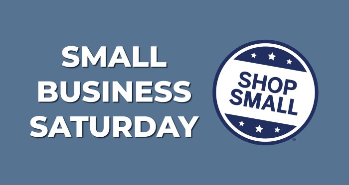 Small Business Saturday with Shop Small logo