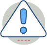 Triangle with explanation mark icon